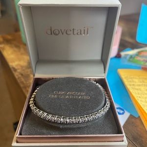 Dovetail Silver Plated Tennis Bracelet